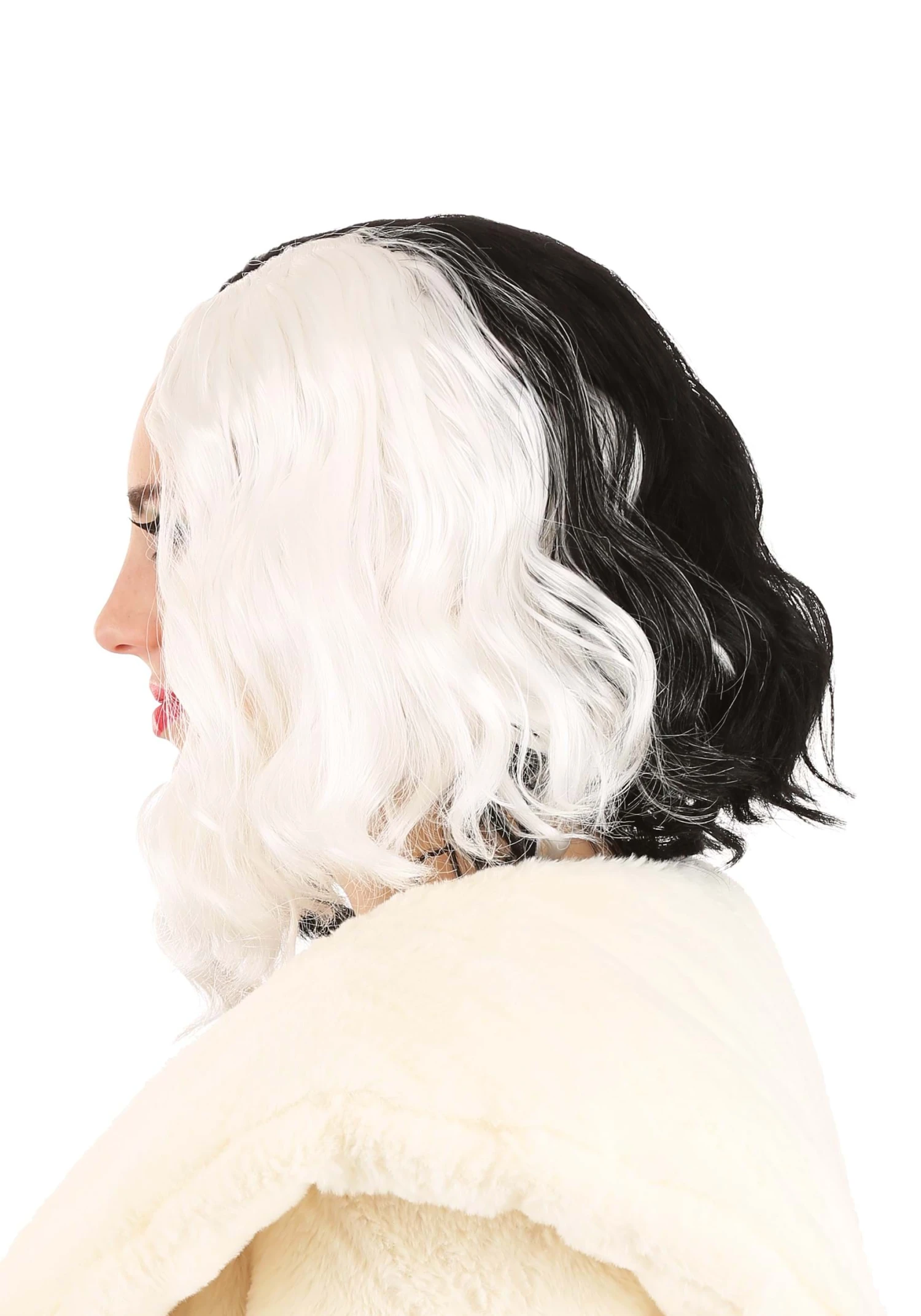 Trendy Cruella De Vil Wig For Women From Disney's 101 Dalmatians 4 Trendy Cruella De Vil Wig For Women From Disney's 101 Dalmatians - Image 4