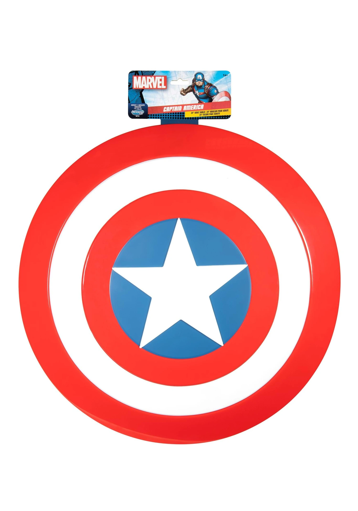 JAZWARES 24-Inch Captain America Costume Shield 3 JAZWARES 24-Inch Captain America Costume Shield - Image 3