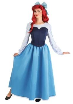 Disney's The Little Mermaid Ariel Blue Costume Dress For Women -Halloween Costumes Shop adult ariel blue dress costume alt 6
