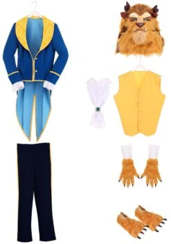 Men's Beast Costume From Disney's Beauty And The Beast 27 Men's Beast Costume From Disney's Beauty And The Beast -Halloween Costumes Shop adult beauty and the beast authentic beast costume alt 13