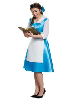 Disguise Beauty And The Beast Belle Blue Costume Dress For Adults 7 Disguise Beauty And The Beast Belle Blue Costume Dress For Adults -Halloween Costumes Shop adult belle blue costume dress alt 3