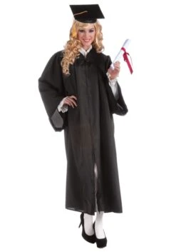 Adult Black Graduation Robe Costume