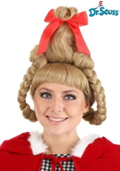 Women's Deluxe Dr. Seuss Cindy Lou Who Wig