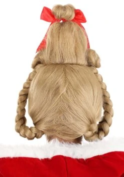 Women's Deluxe Dr. Seuss Cindy Lou Who Wig -Halloween Costumes Shop adult deluxe christmas girl wig alt 3