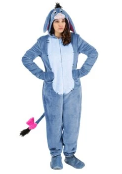 Deluxe Disney Winnie The Pooh Eeyore Costume For Adults -Halloween Costumes Shop adult deluxe disney eeyore costume alt 4