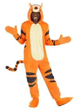 Adult Deluxe Disney Winnie The Pooh Tigger Costume 9 Adult Deluxe Disney Winnie The Pooh Tigger Costume -Halloween Costumes Shop adult deluxe disney tigger costume alt 3