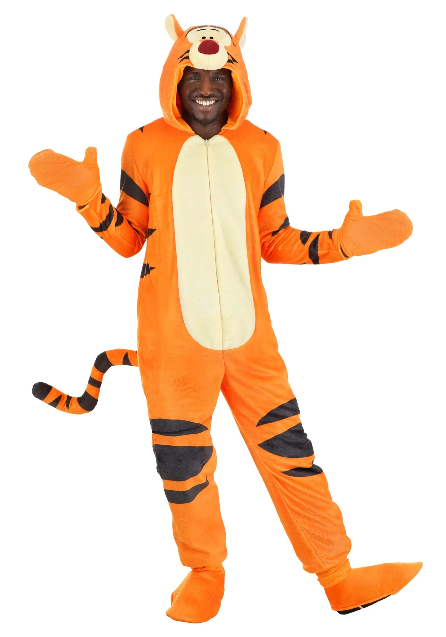 Adult Deluxe Disney Winnie The Pooh Tigger Costume 4 Adult Deluxe Disney Winnie The Pooh Tigger Costume - Image 4