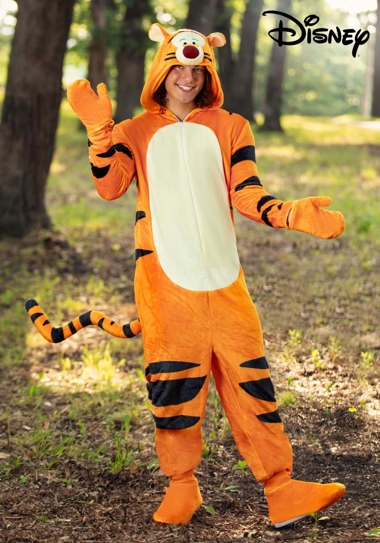 Adult Deluxe Disney Winnie The Pooh Tigger Costume 1 Adult Deluxe Disney Winnie The Pooh Tigger Costume