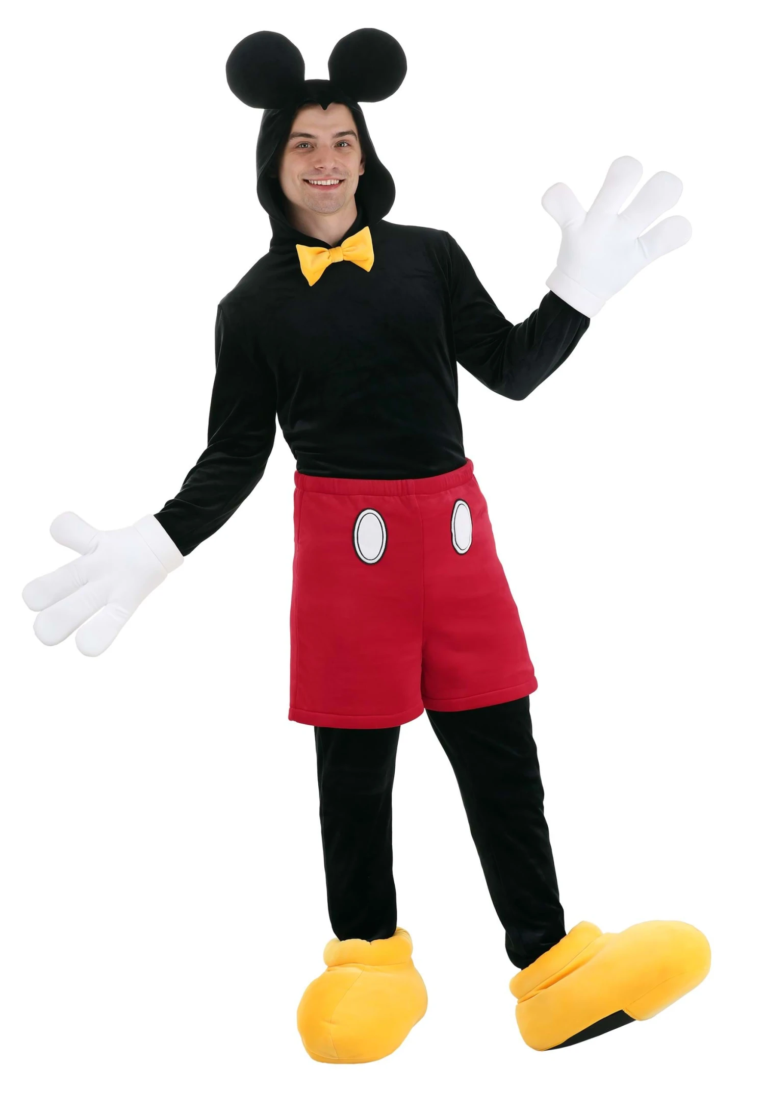 Deluxe Mickey Mouse Disney Costume For Adults 12 Deluxe Mickey Mouse Disney Costume For Adults - Image 12