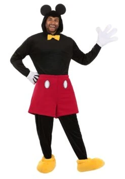 Deluxe Mickey Mouse Disney Costume For Adults 27 Deluxe Mickey Mouse Disney Costume For Adults -Halloween Costumes Shop adult deluxe mickey mouse costume alt 13