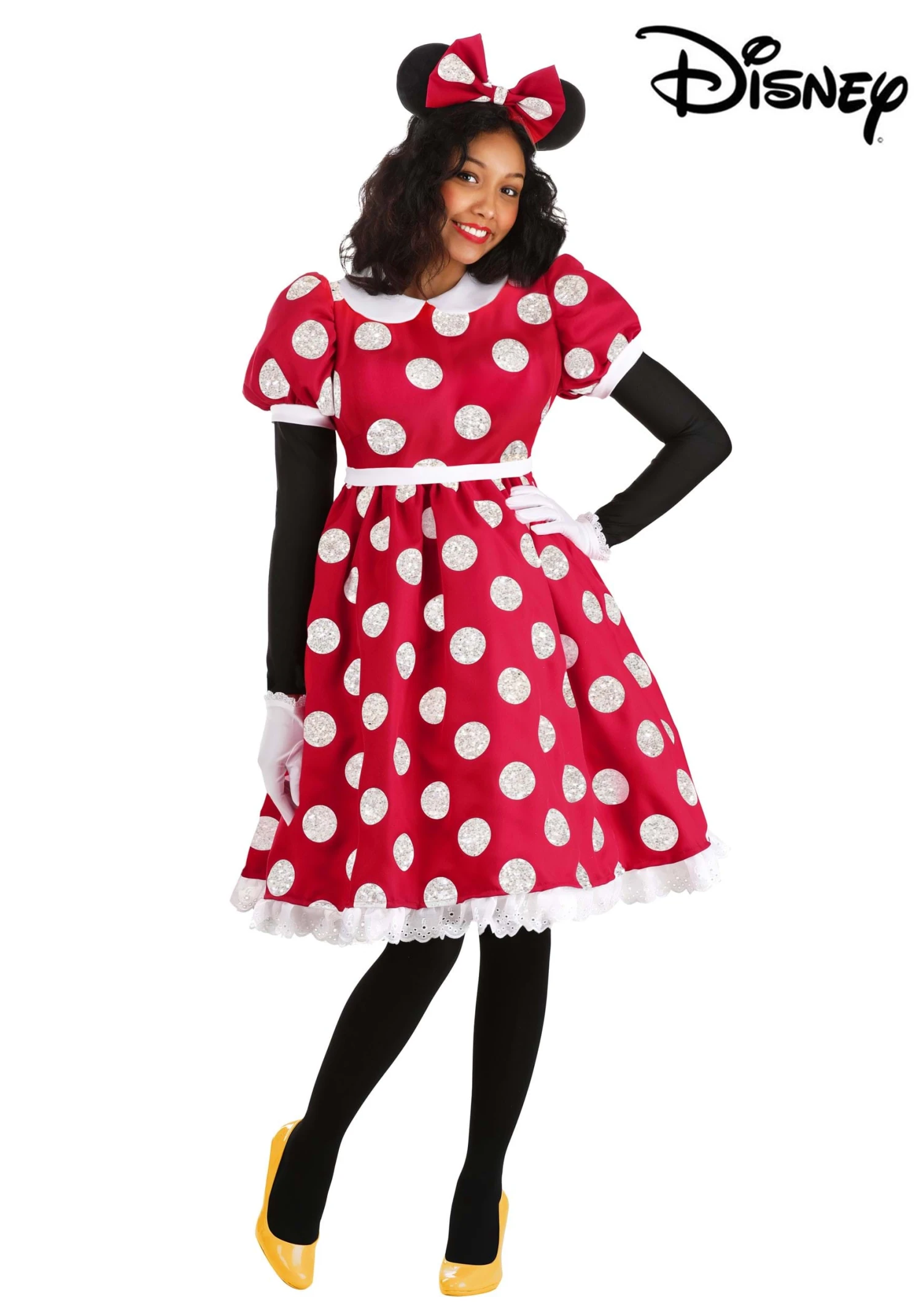 Disney Deluxe Minnie Mouse Adult Costume 4 Disney Deluxe Minnie Mouse Adult Costume - Image 4