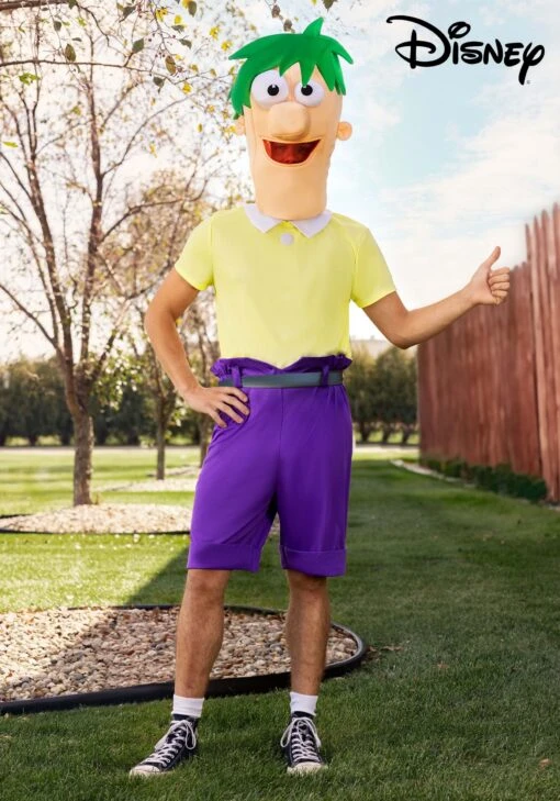Disney Phineas And Ferb Ferb Costume For Men