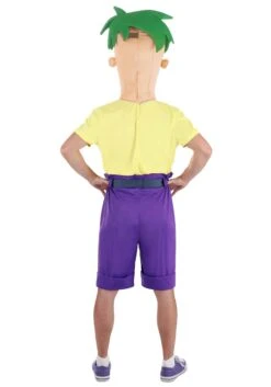 Disney Phineas And Ferb Ferb Costume For Men -Halloween Costumes Shop adult disney ferb costume alt 3