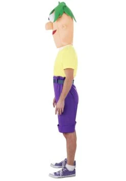 Disney Phineas And Ferb Ferb Costume For Men -Halloween Costumes Shop adult disney ferb costume alt 4