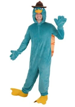 Adult Disney Phineas And Ferb Perry The Platypus Costume 10 Adult Disney Phineas And Ferb Perry The Platypus Costume -Halloween Costumes Shop adult disney perry the platypus costume alt 4
