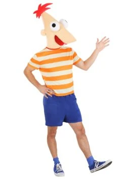 Adult Phineas Disney Phineas & Ferb Phineas Costume -Halloween Costumes Shop adult disney phineas costume alt 5
