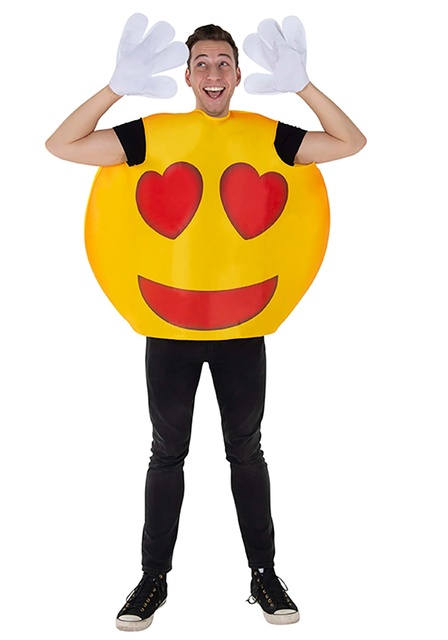 Emoji Heart Smiley Costume For Adults 1 Emoji Heart Smiley Costume For Adults