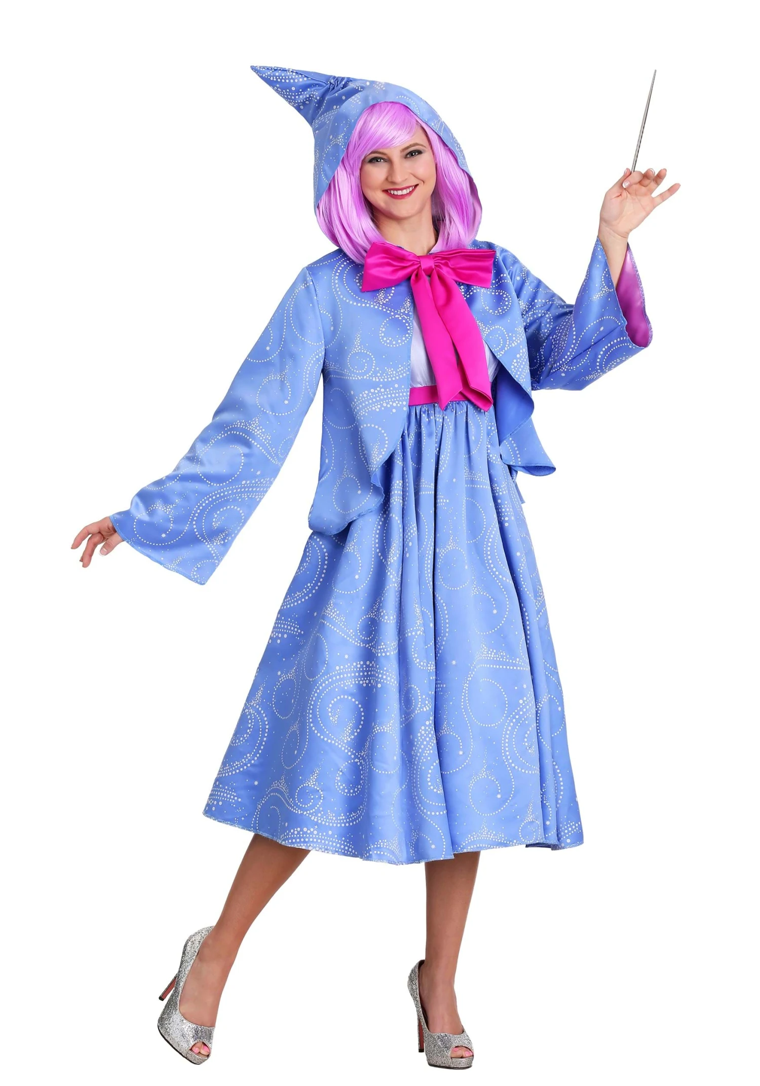 Disney Cinderella Fairy Godmother Womens Costume 2 Disney Cinderella Fairy Godmother Womens Costume - Image 2