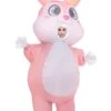 Full Body Pink Bunny Inflatable Costume For Adults