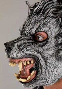 Gray Wolf Mask For Adults 7 Gray Wolf Mask For Adults -Halloween Costumes Shop adult grey wolf mask alt 3