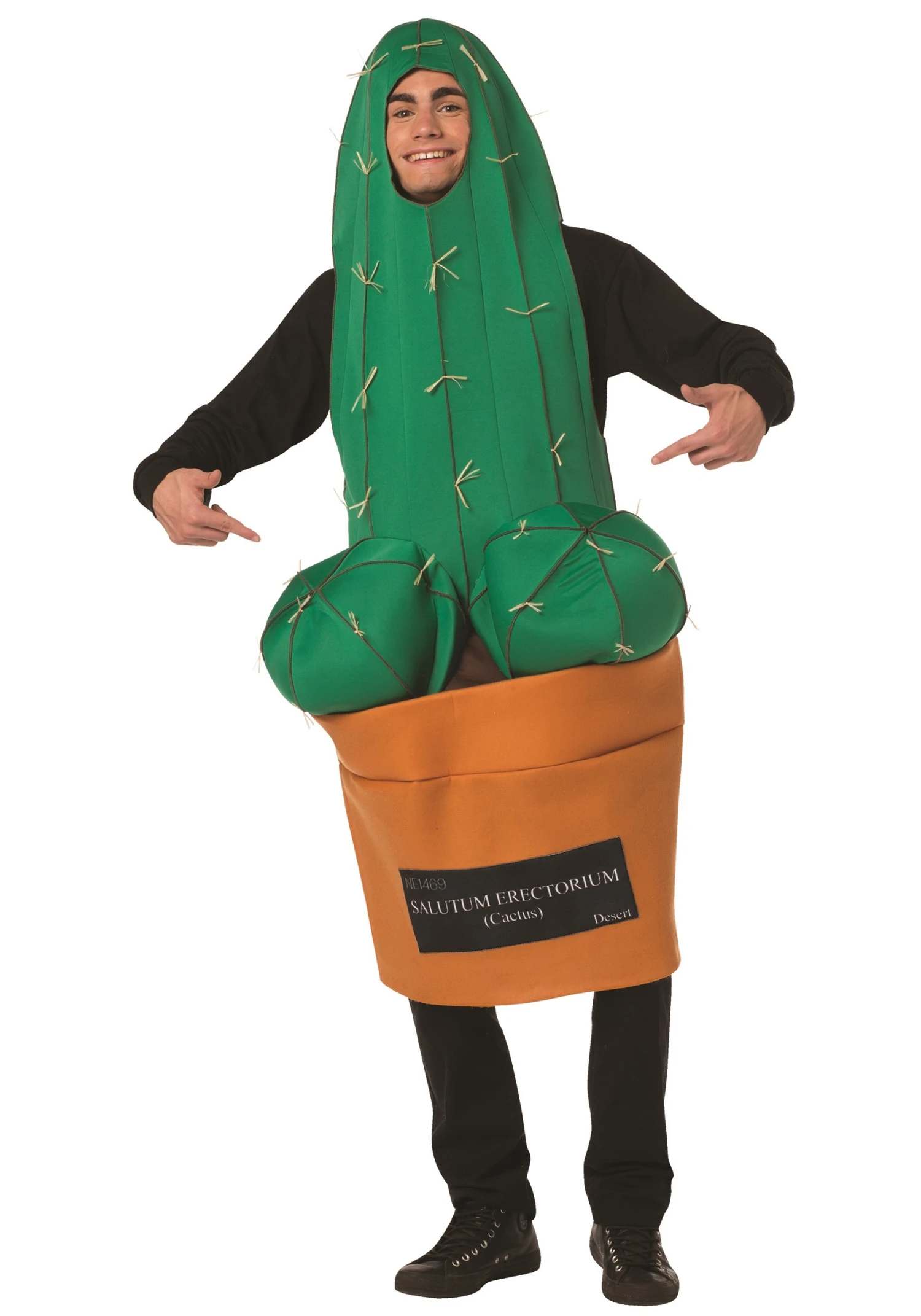 Adult Happy Cactus Costume 1 Adult Happy Cactus Costume
