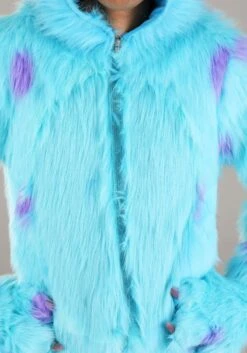 Hooded Disney Monsters Inc Sulley Costume For Adults -Halloween Costumes Shop adult hooded monsters inc sulley costume alt 4