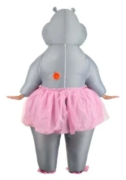 Adult Ballerina Hippo Inflatable Costume 11 Adult Ballerina Hippo Inflatable Costume -Halloween Costumes Shop adult inflatable ballerina hippo costume alt 5