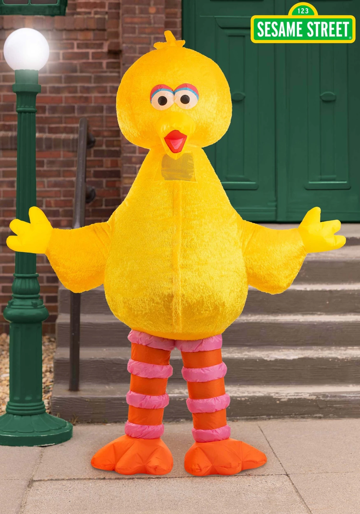 Inflatable Sesame Street Big Bird Costume For Adults 1 Inflatable Sesame Street Big Bird Costume For Adults
