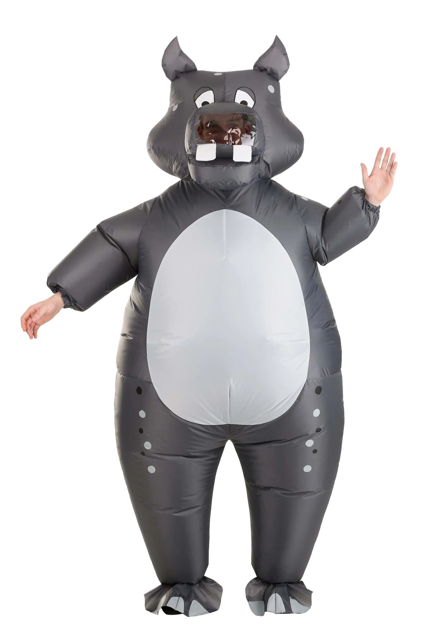 Inflatable Hippo Adult Costume 1 Inflatable Hippo Adult Costume