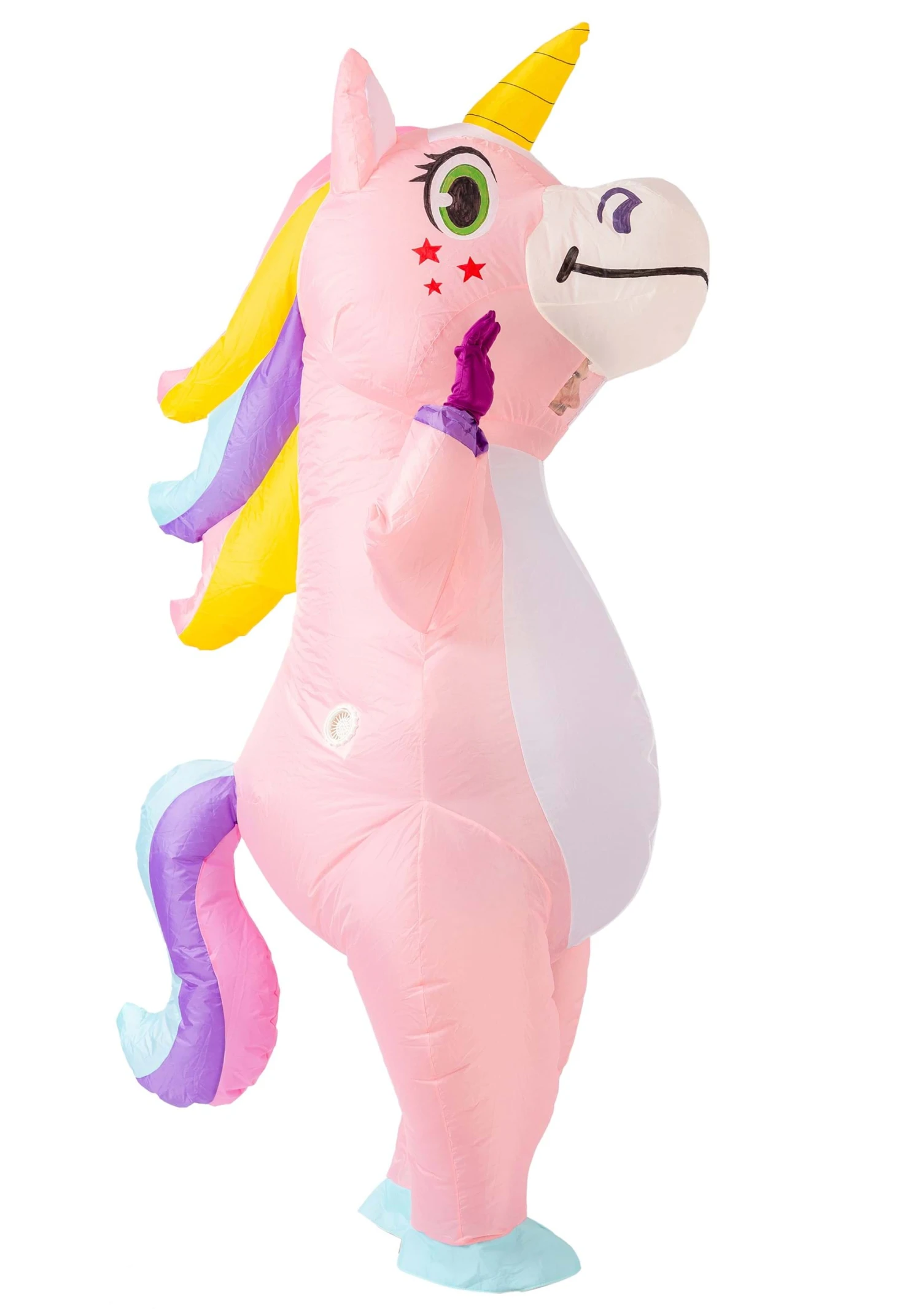Inflatable Pink Unicorn Costume For Adults 4 Inflatable Pink Unicorn Costume For Adults - Image 4