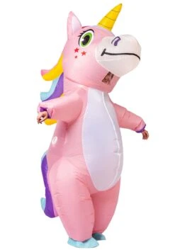 Inflatable Pink Unicorn Costume For Adults 13 Inflatable Pink Unicorn Costume For Adults -Halloween Costumes Shop adult inflatable pink unicorn costume alt 5