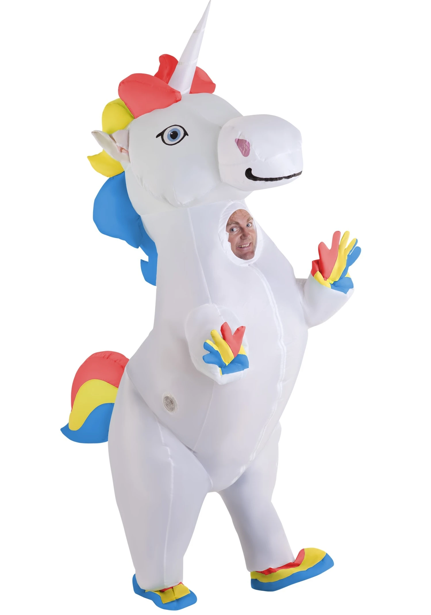 Adult Inflatable Prancing Unicorn Costume 1 Adult Inflatable Prancing Unicorn Costume