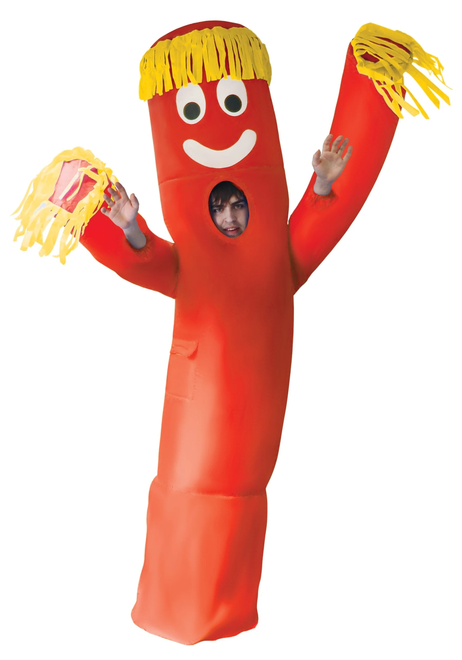 Adult Inflatable Red Wavy Arm Guy Costume 1 Adult Inflatable Red Wavy Arm Guy Costume
