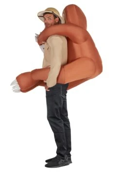 Inflatable Sloth Hugger Mugger Costume For Adults 5 Inflatable Sloth Hugger Mugger Costume For Adults -Halloween Costumes Shop adult inflatable sloth hugger mugger costume alt 2