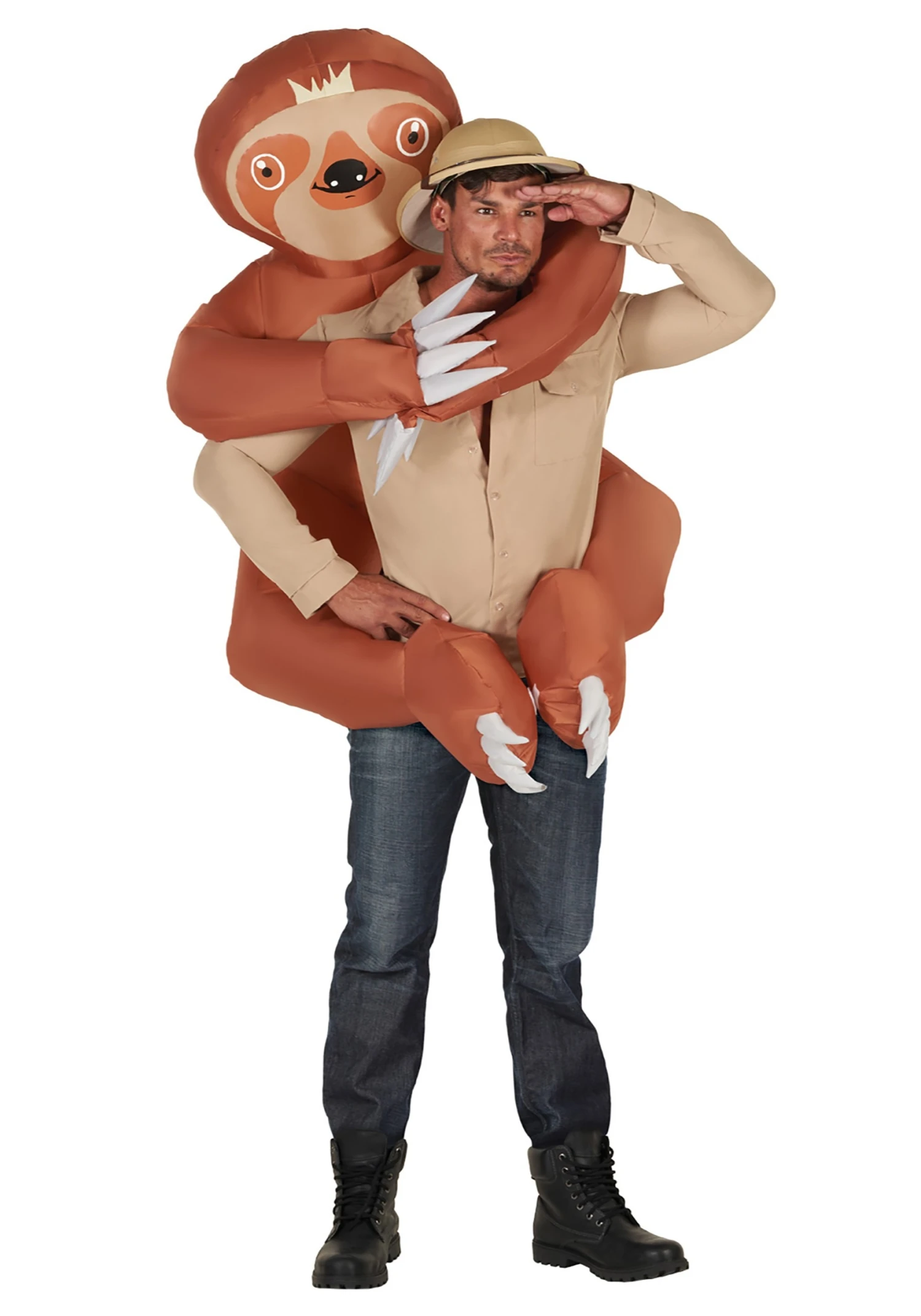 Inflatable Sloth Hugger Mugger Costume For Adults 1 Inflatable Sloth Hugger Mugger Costume For Adults