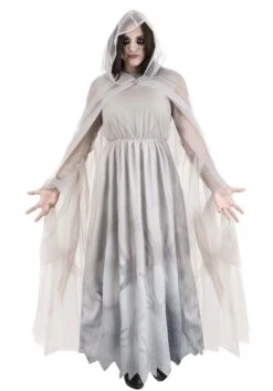 Women's Lady In White Ghost Costume Dress