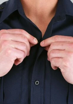 Adult Long Sleeve Police Officer Shirt 9 Adult Long Sleeve Police Officer Shirt -Halloween Costumes Shop adult long sleeve police shirt alt 3 upd