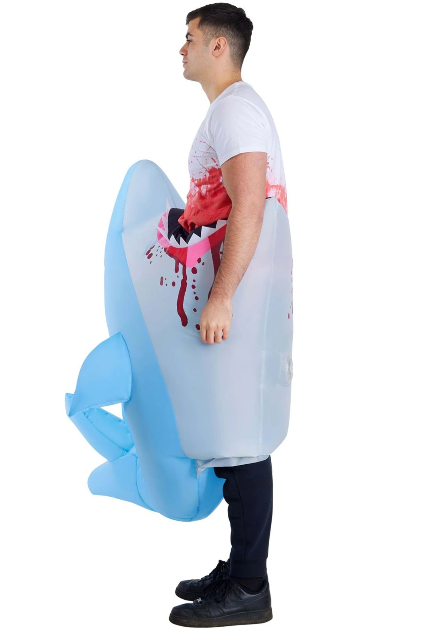 Adult Man Eating Shark Inflatable Costume 2 Adult Man Eating Shark Inflatable Costume - Image 2