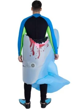 Adult Man Eating Shark Inflatable Costume 5 Adult Man Eating Shark Inflatable Costume -Halloween Costumes Shop adult man eating inflatable shark costume alt 2
