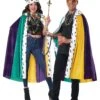Mardi Gras Cape And Crown Set For Adults