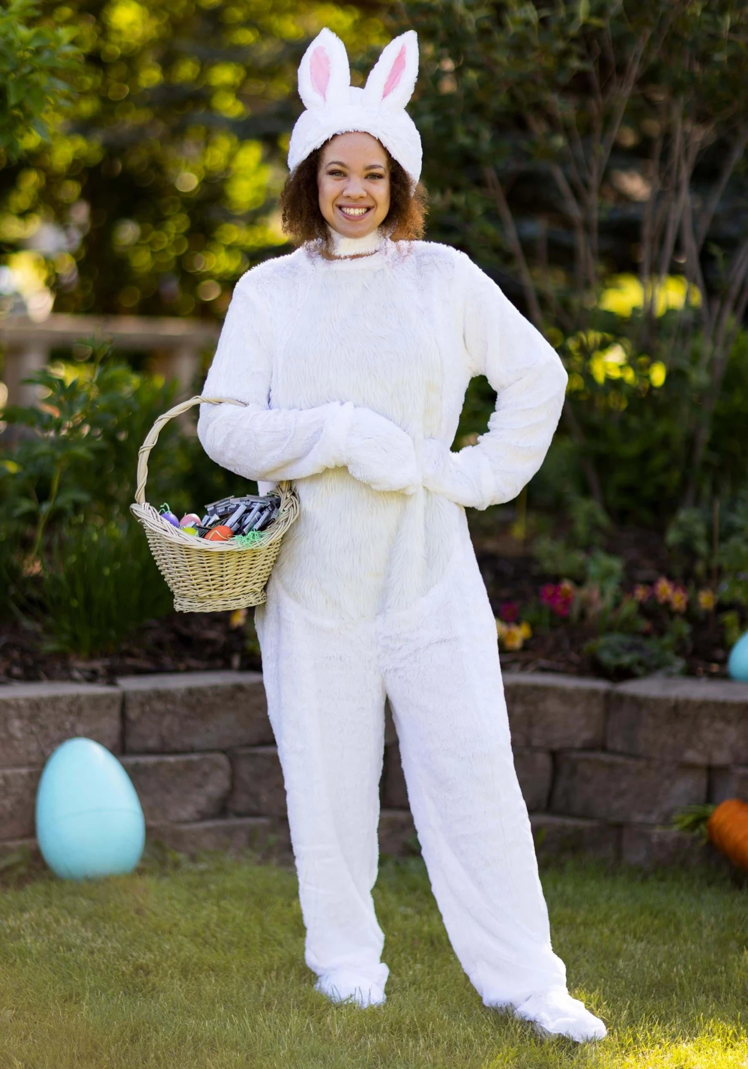 Adult White Bunny Costume 3 Adult White Bunny Costume - Image 3