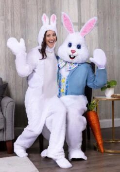 Adult White Bunny Costume 16 Adult White Bunny Costume -Halloween Costumes Shop adult open face white bunny alt 4
