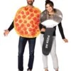 Pepperoni Pizza And Pizza Cutter Couples Costume For Adults