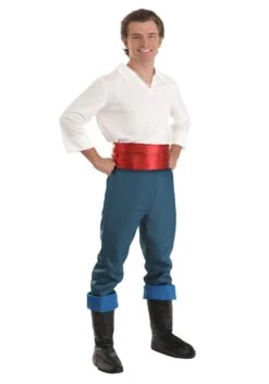 Disney The Little Mermaid Prince Eric Costume For Men -Halloween Costumes Shop adult prince eric costume alt 7