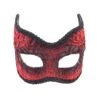 Adult Red Lace Devil Mask