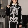 Loose Fit Skeleton Sweater Dress For Women