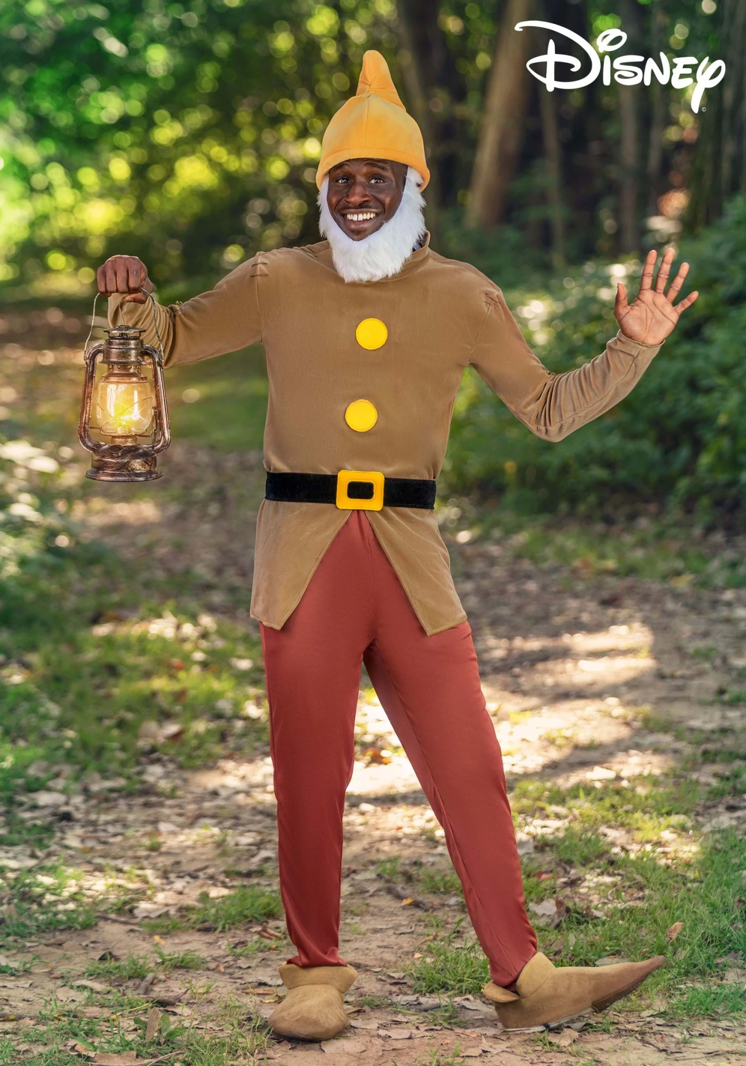 Men's Disney Snow White Sneezy Dwarf Costume 1 Men's Disney Snow White Sneezy Dwarf Costume