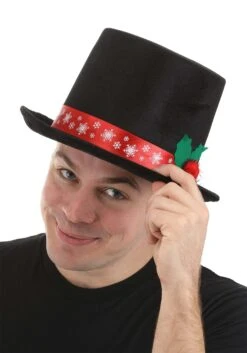 Snowman Costume Top Hat For Adults