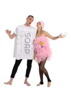 Adult Soap And Loofa Couples Costume