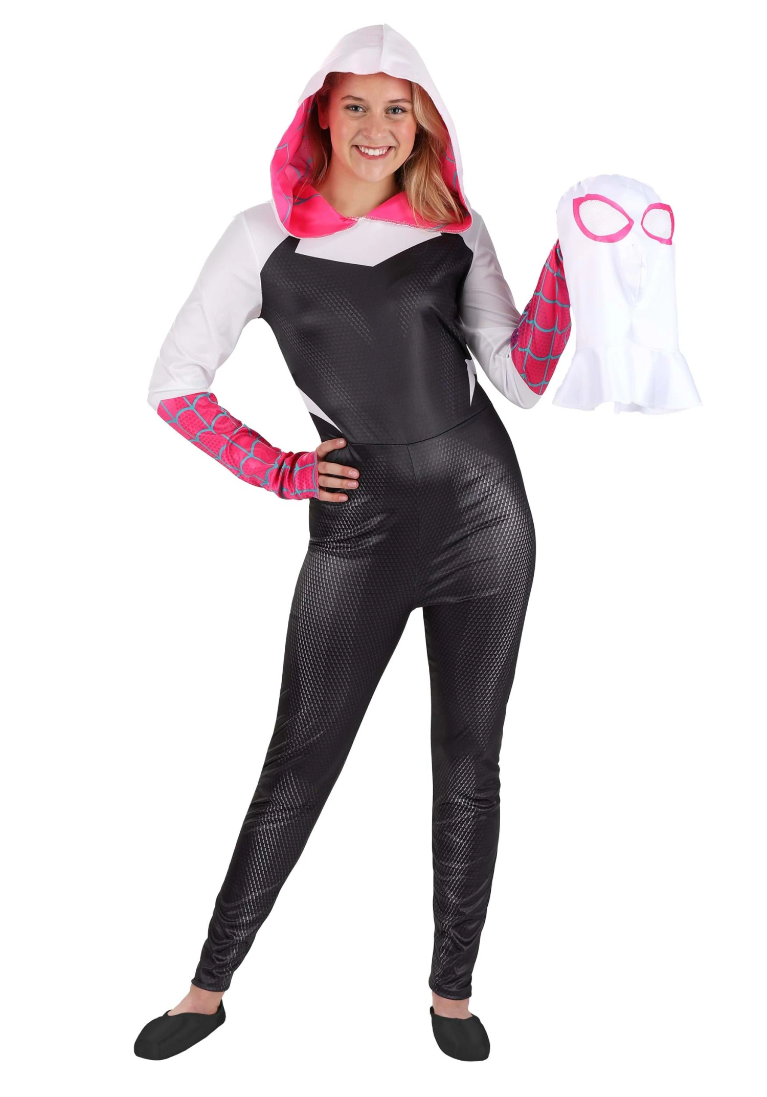 JAZWARES Spider-Gwen Costume For Adults 4 JAZWARES Spider-Gwen Costume For Adults - Image 4